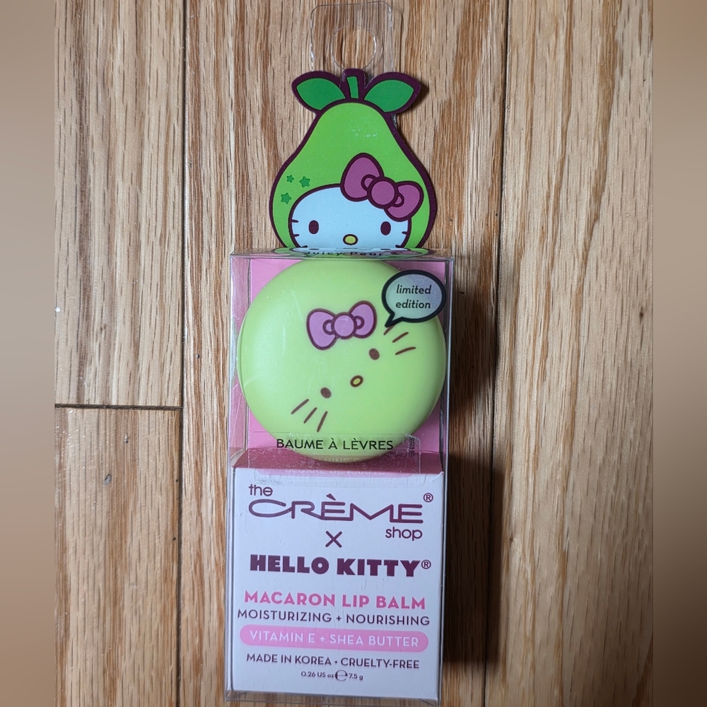 The Crème Shop X Hello Kitty Macaron Lip Balm - Juicy Pear